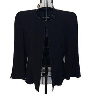 Giorgio Armani | Black Virgin Wool 3 Butto…